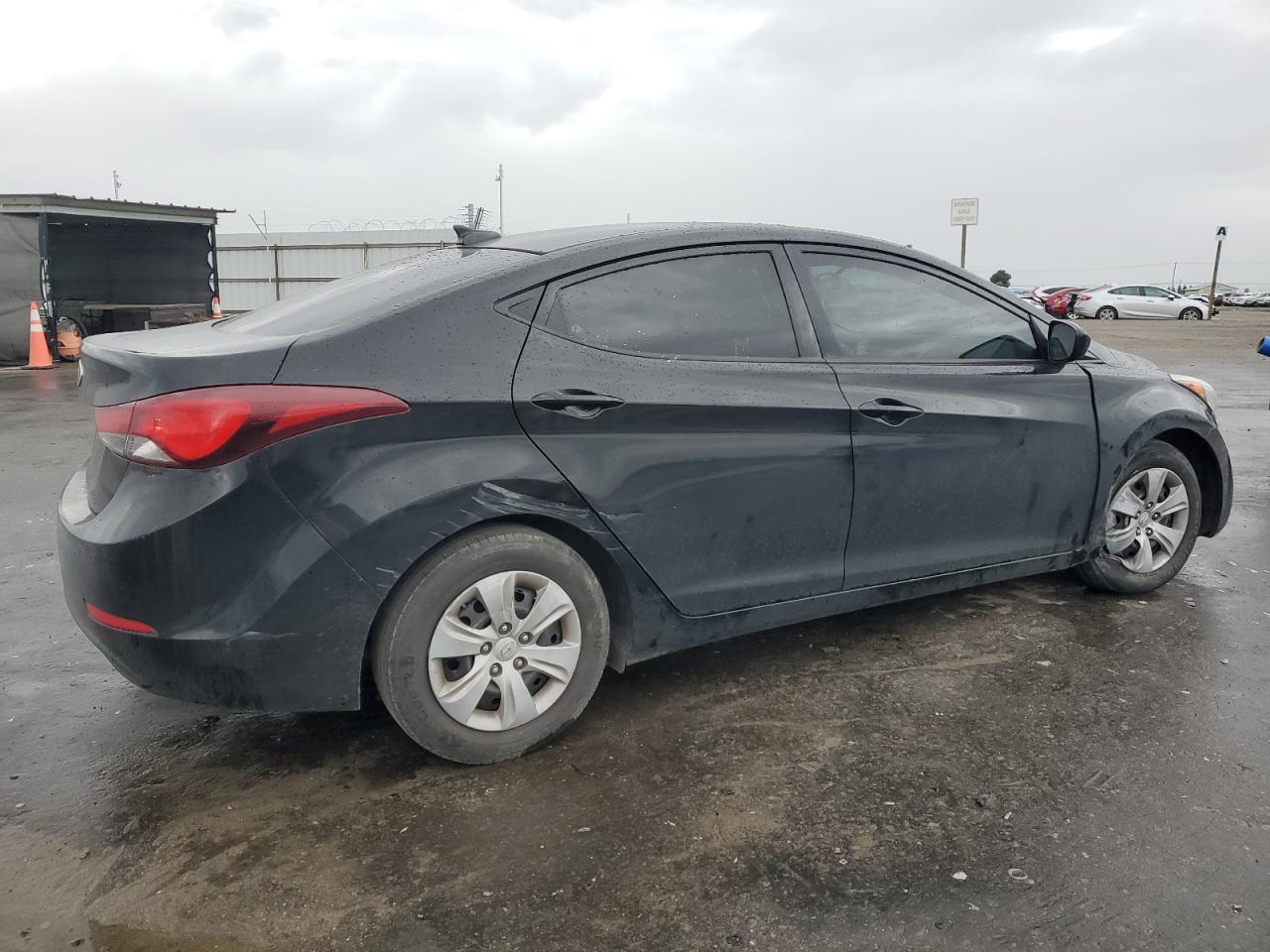2016 Hyundai Elantra VIN 5NPDH4AE0GH791509 Copart auction photo, vandalism damage thumbnail 3