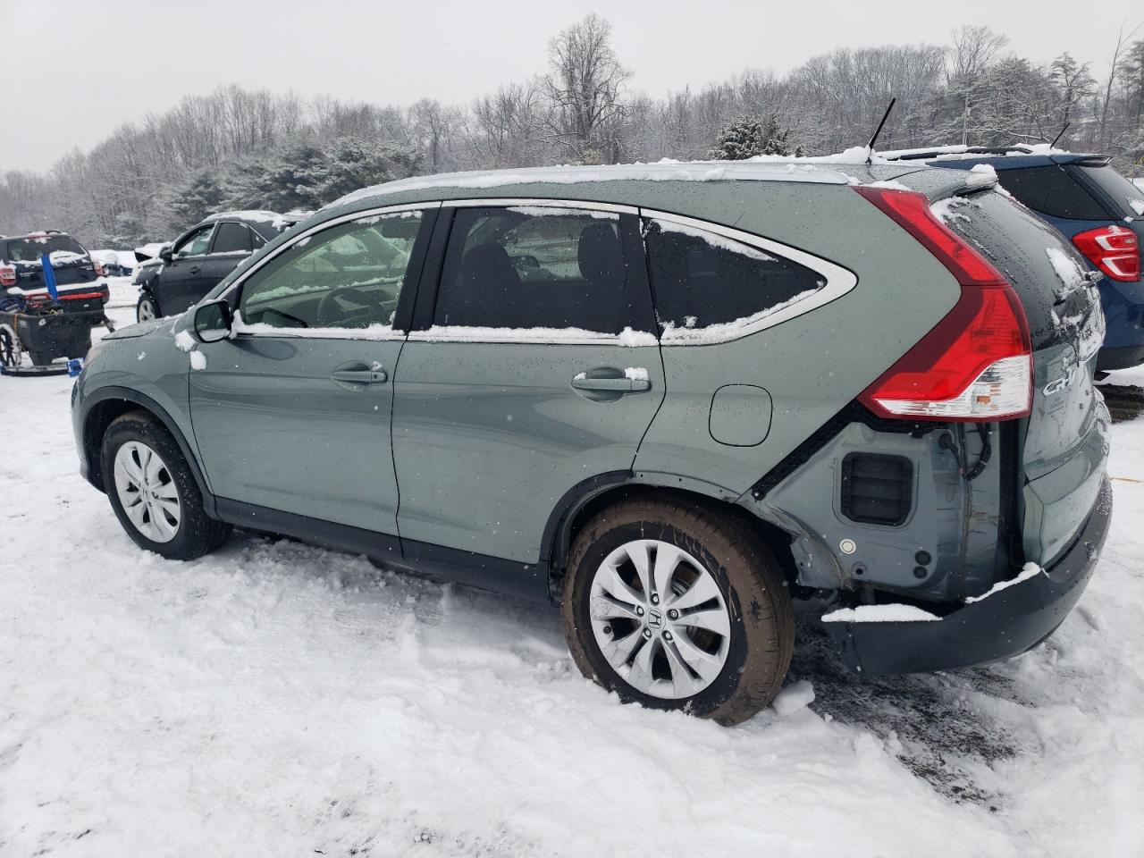 2012 Honda CR-V VIN JHLRM4H74CC023467 Copart auction photo, rear end damage thumbnail 2