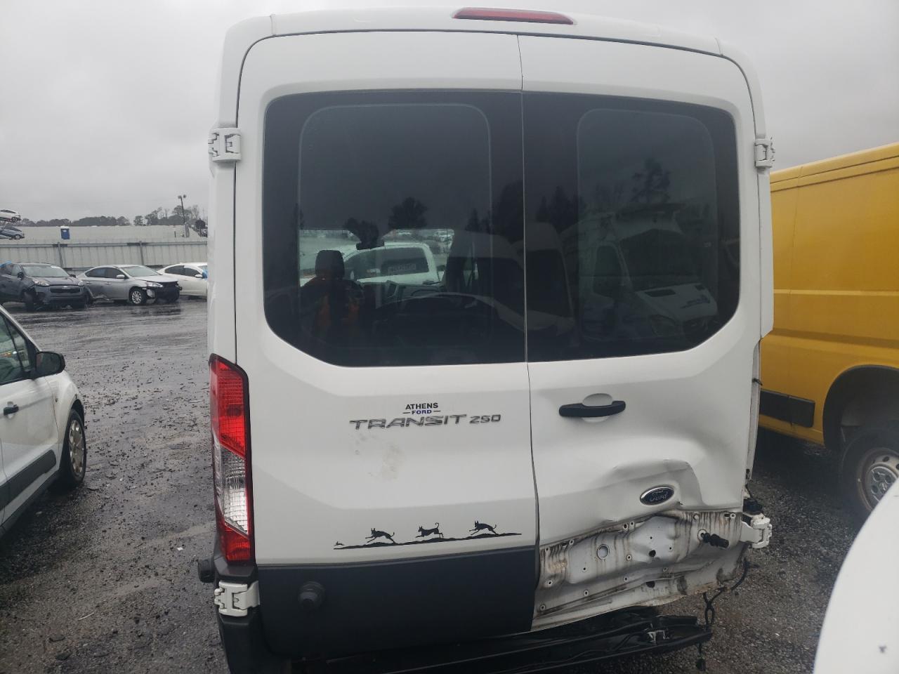 2016 Ford Transit VIN 1FTYR2CM9GKA82103 Copart auction photo, rear end damage thumbnail 6