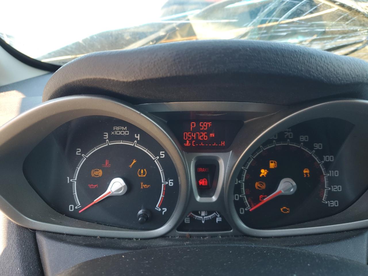 2013 Ford Fiesta VIN 3FADP4BJ8DM153051 Copart auction photo, front end / minor dent/scratches damage thumbnail 9