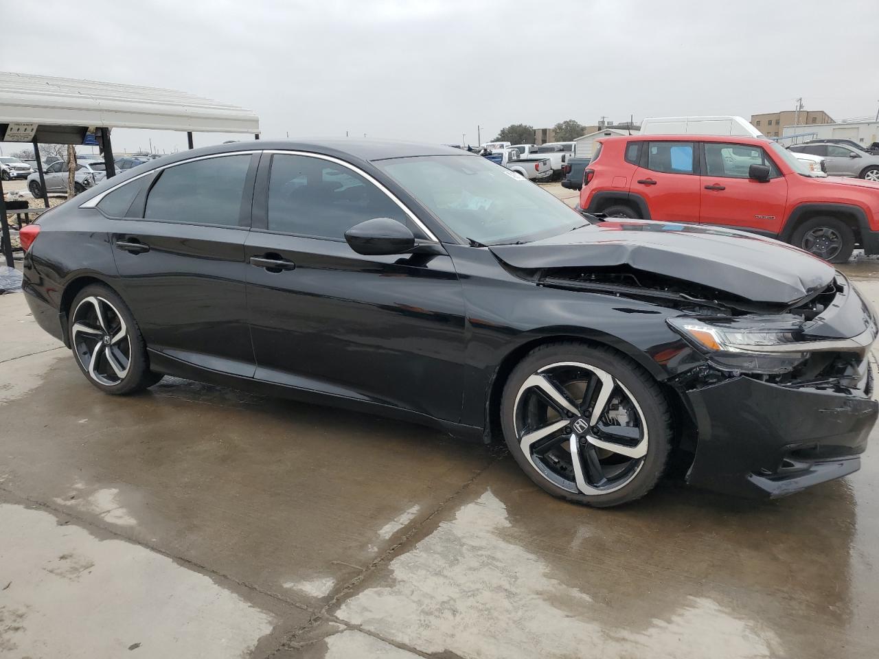 2022 Honda Accord VIN 1HGCV1F37NA106843 Copart auction photo, front end damage thumbnail 4