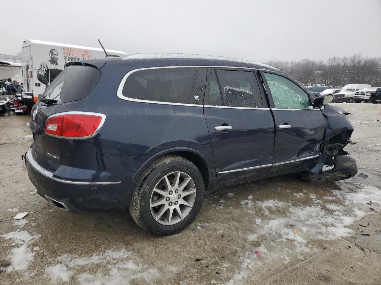 2017 Buick Enclave VIN 5GAKRAKD3HJ304662 Copart auction photo, front end / side damage thumbnail 3