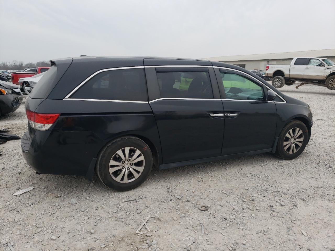2014 Honda Odyssey VIN 5FNRL5H65EB061079 Copart auction photo, front end damage thumbnail 3