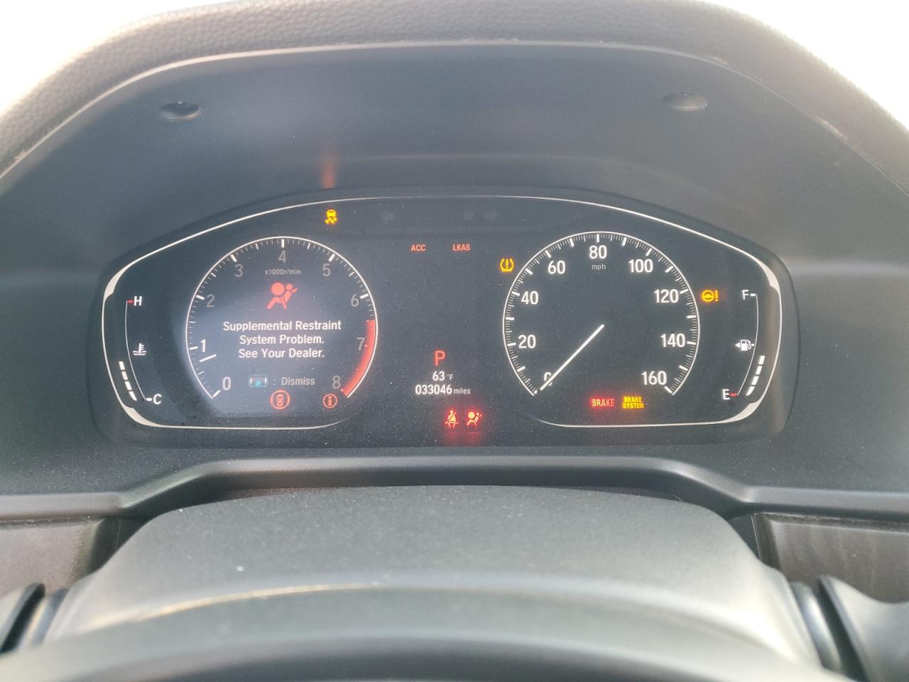 2019 Honda Accord VIN 1HGCV1F43KA017811 Copart auction photo, front end / rear end damage thumbnail 9