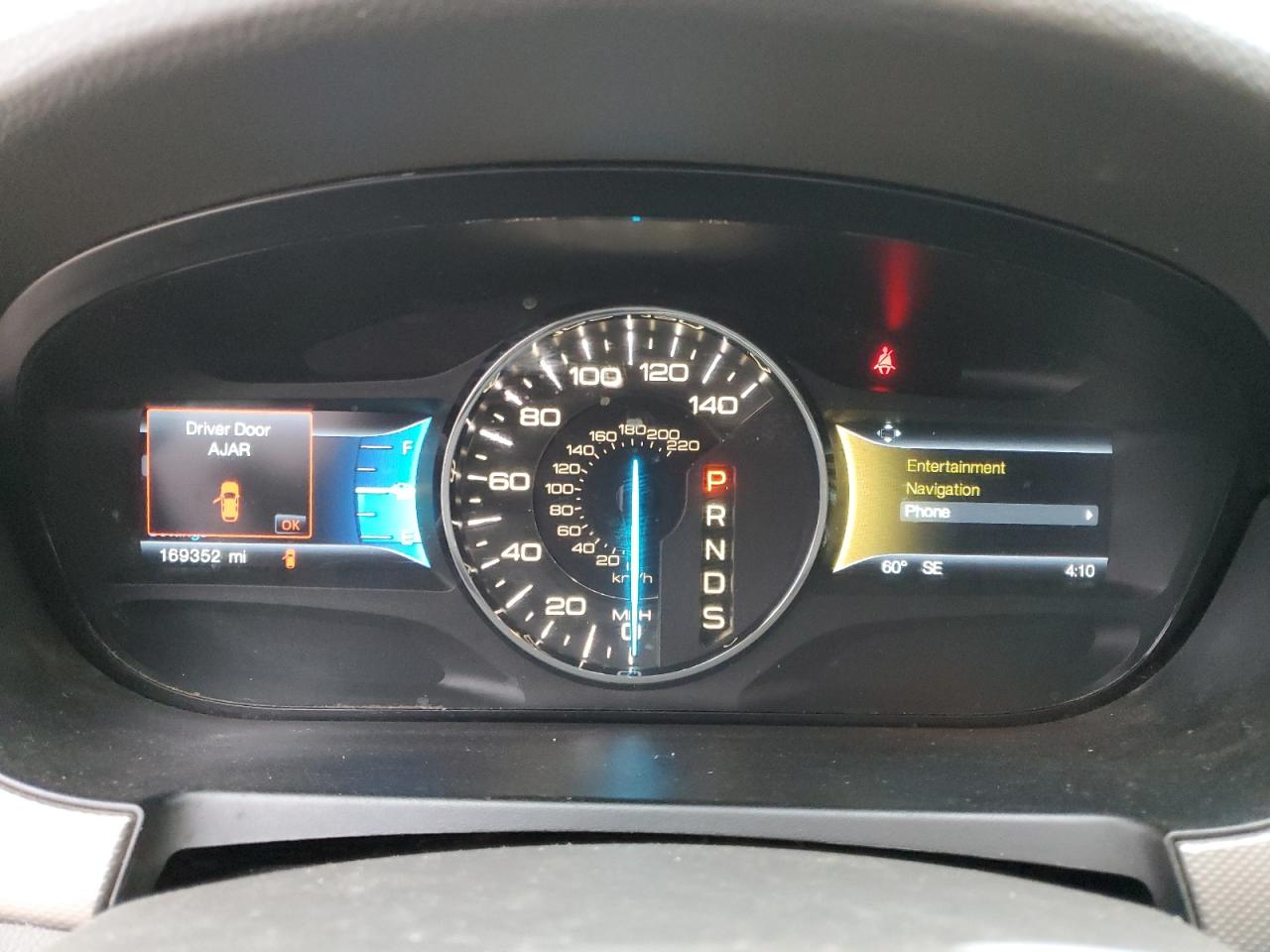 2014 Ford Edge VIN 2FMDK3JC9EBA37877 Copart auction photo, front end / side damage thumbnail 9