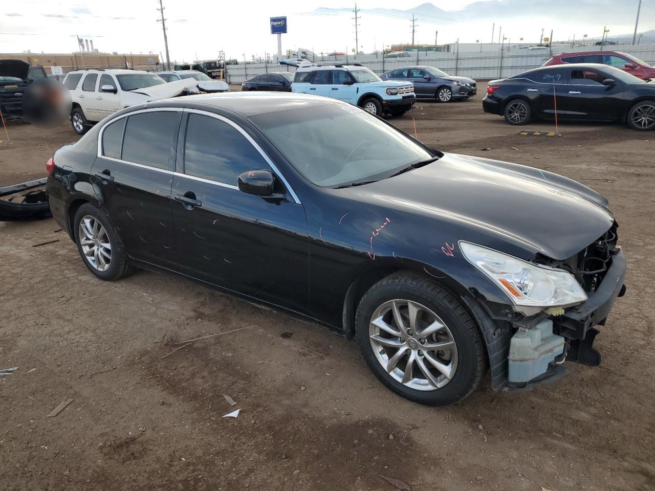 2007 Infiniti G VIN JNKBV61FX7M815016 Copart auction photo, front end damage thumbnail 4