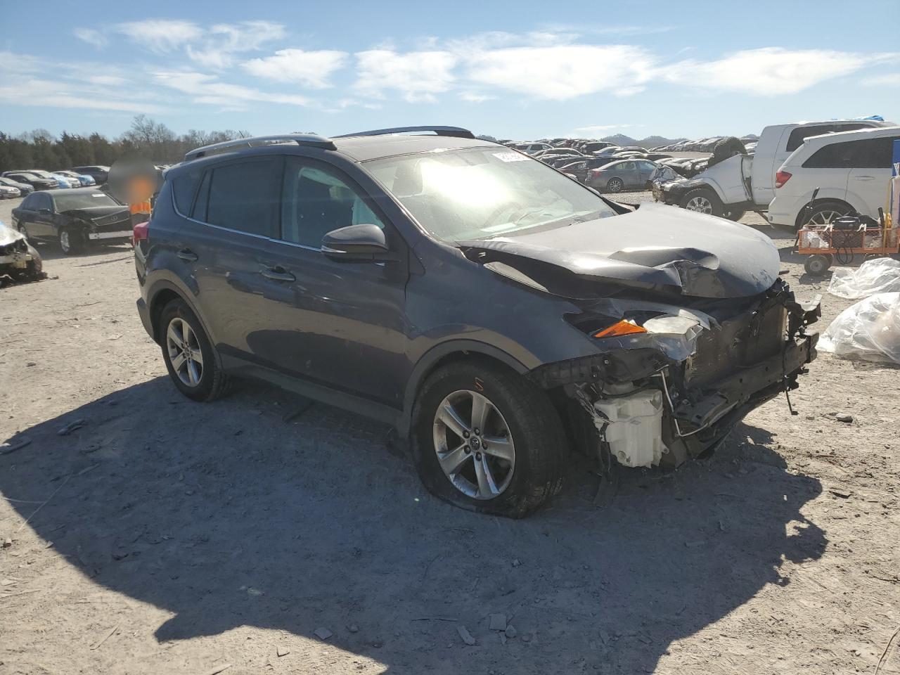 2015 Toyota RAV 4 VIN 2T3RFREV7FW299134 Copart auction photo, all over / undercarriage damage thumbnail 4