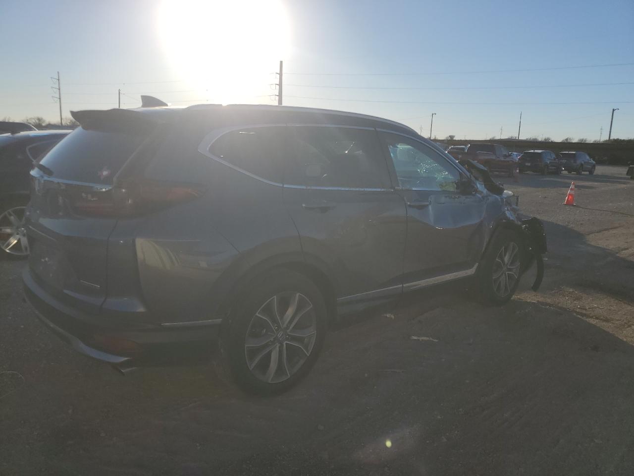 2021 Honda CR-V VIN 2HKRW1H94MH421372 Copart auction photo, all over damage thumbnail 3