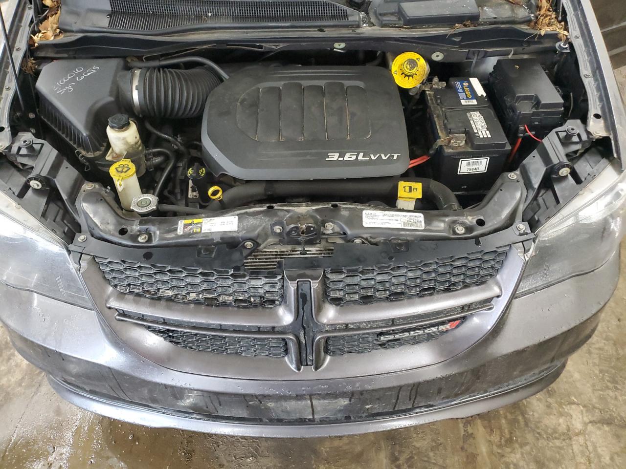 2016 Dodge Caravan VIN 2C4RDGEG6GR392475 Copart auction photo, rear end / side damage thumbnail 12