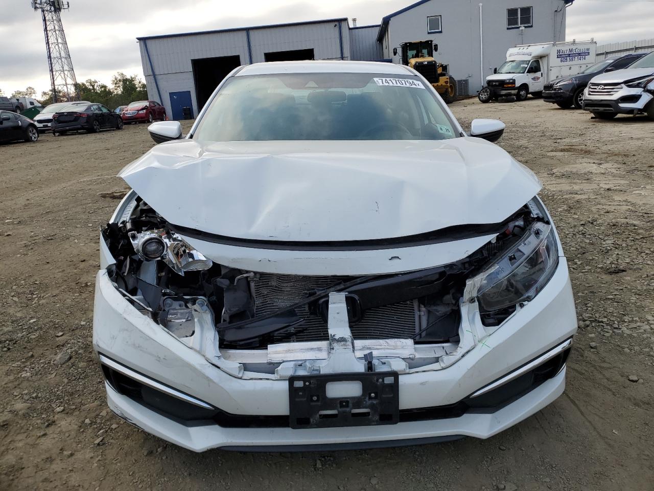 2020 Honda Civic VIN 2HGFC2F69LH571254 Copart auction photo, front end / rear end damage thumbnail 5