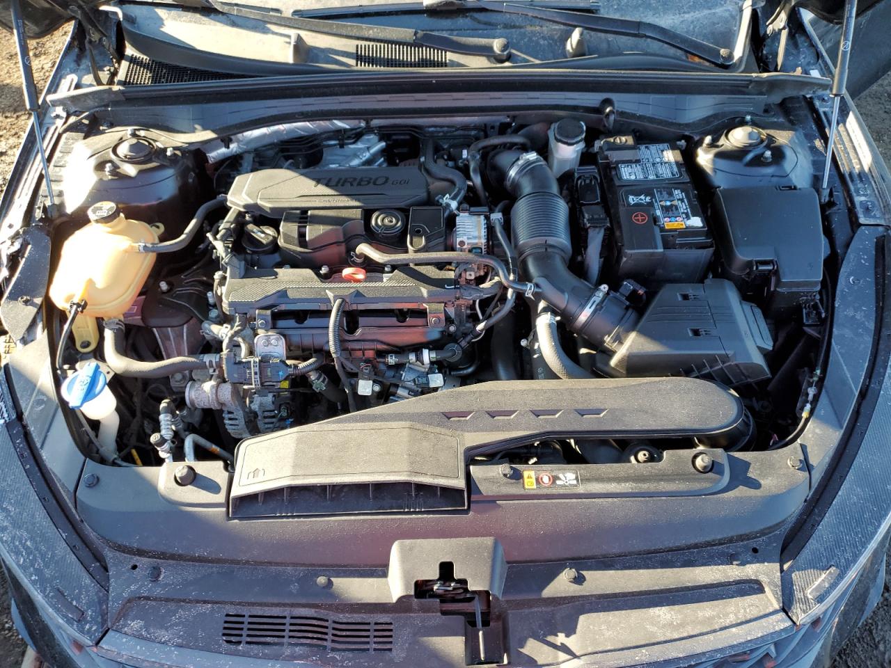 2022 KIA K5 VIN 5XXG64J25NG145383 Copart auction photo, front end / side damage thumbnail 11