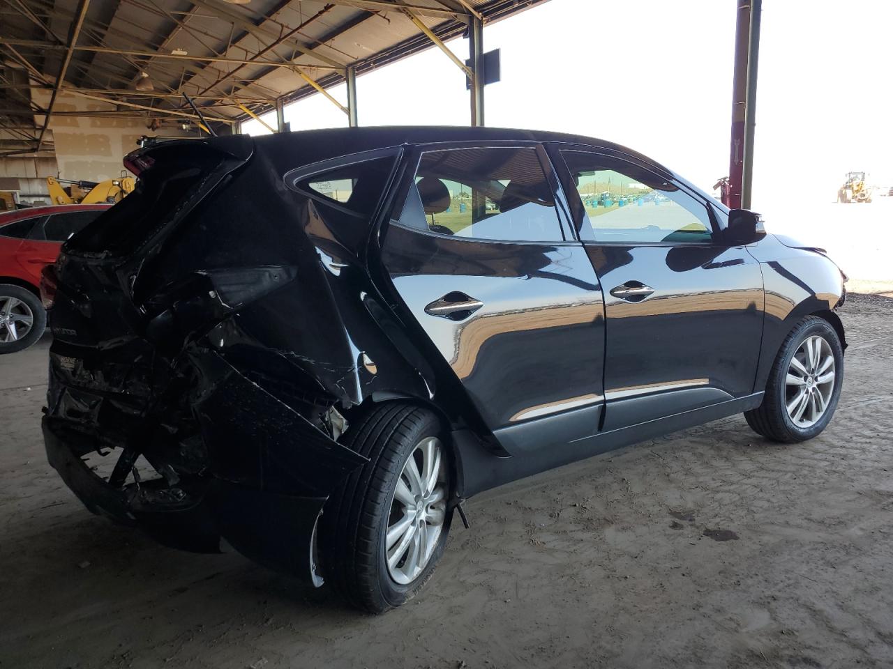 2013 Hyundai Tucson VIN KM8JU3AC4DU550623 Copart auction photo, rear end / front end damage thumbnail 3