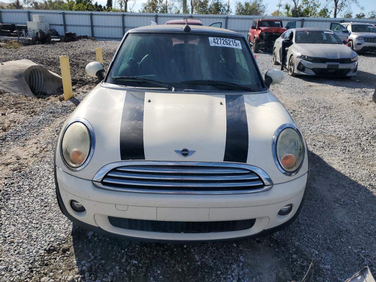 2010 MINI Cooper VIN WMWMR3C55ATU97172 Copart auction photo, rear end damage thumbnail 5