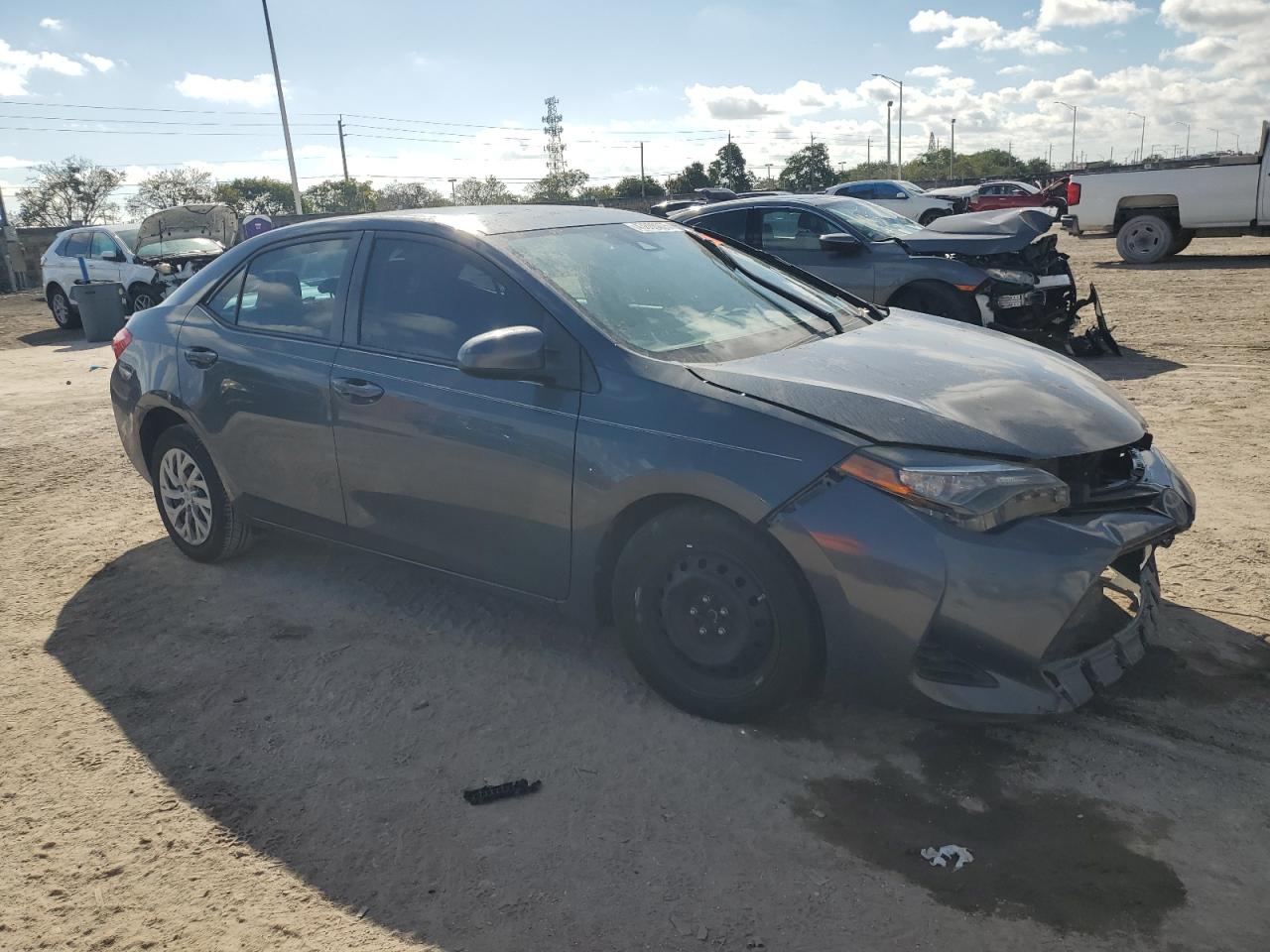 2017 Toyota Corolla VIN 2T1BURHE5HC809304 Copart auction photo, all over damage thumbnail 4