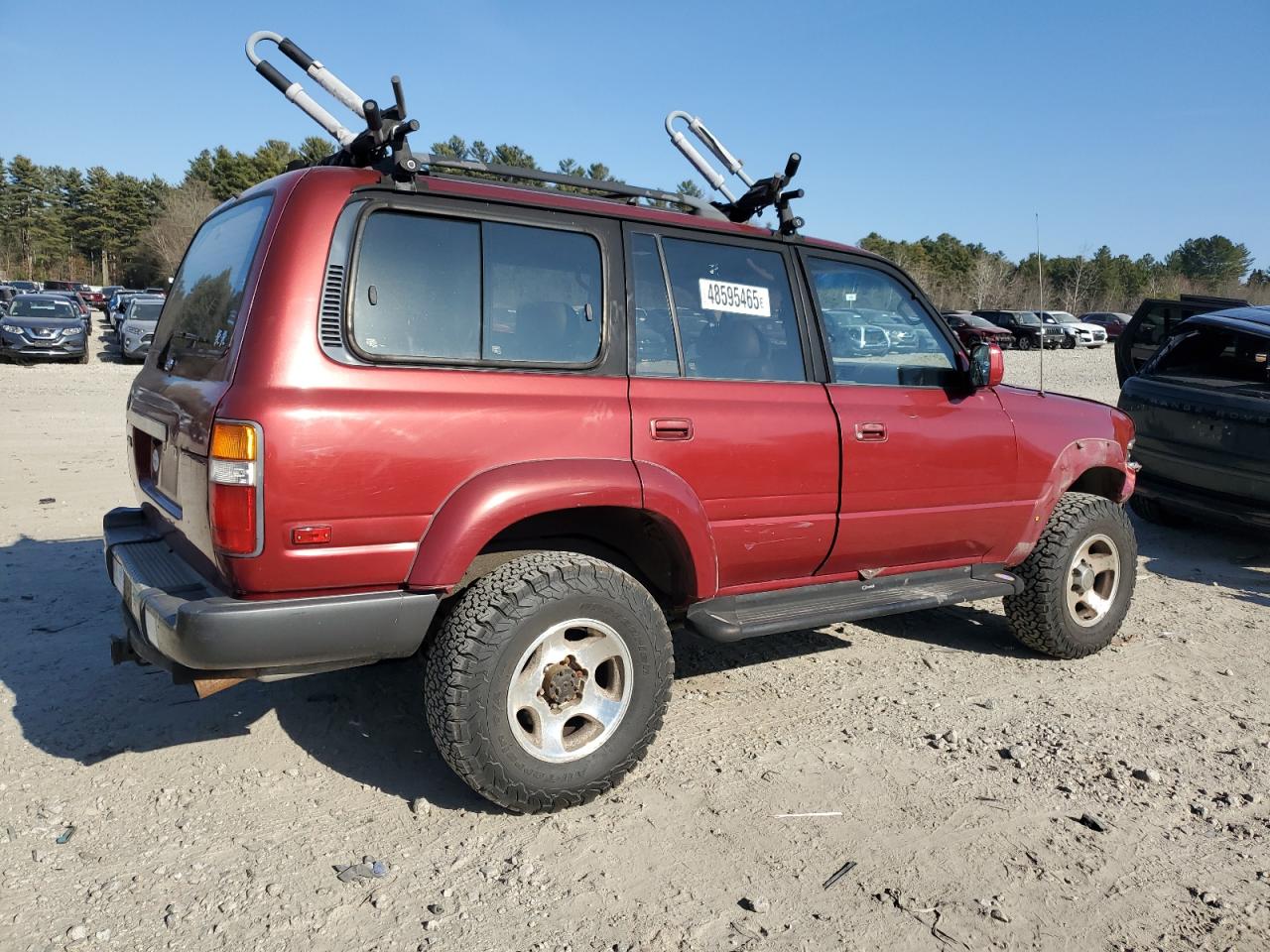 1995 Toyota Land Cruiser VIN JT3DJ81W8S0112438 Copart auction photo, front end / minor dent/scratches damage thumbnail 3