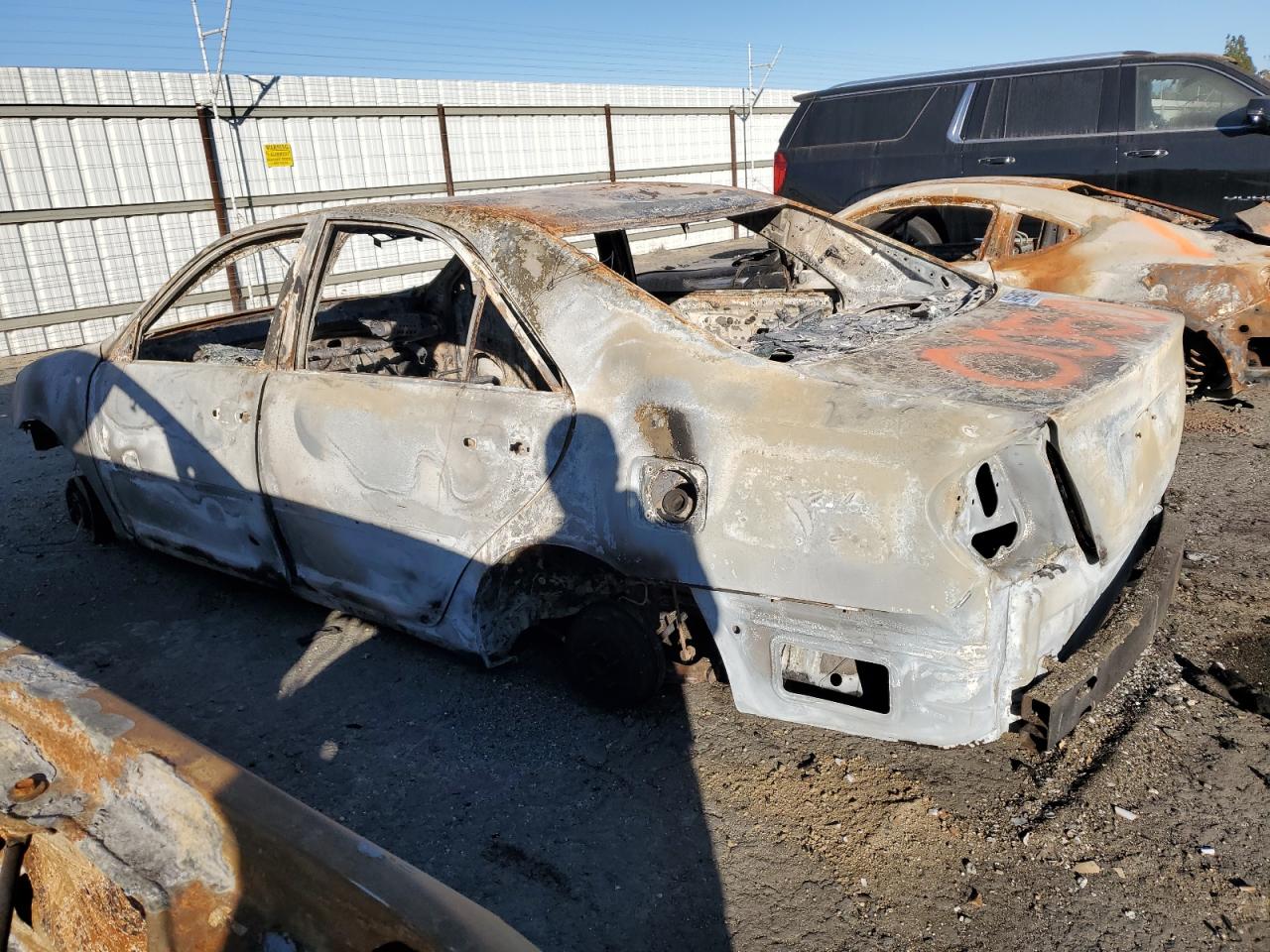 2003 Toyota Camry VIN 4T1BE32K43U720050 Copart auction photo, burn damage thumbnail 2