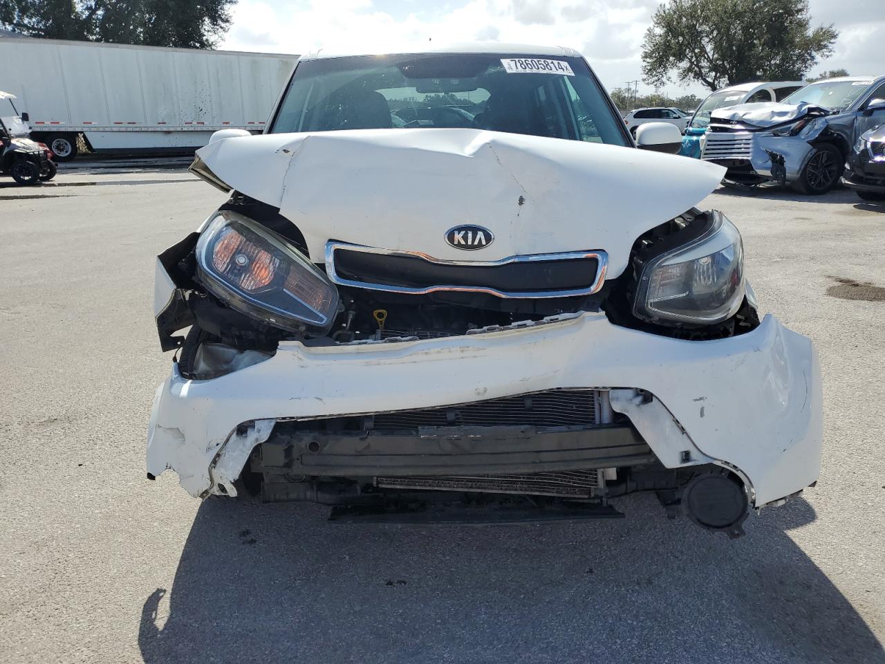2016 KIA Soul VIN KNDJN2A25G7850807 Copart auction photo, front end / side damage thumbnail 5