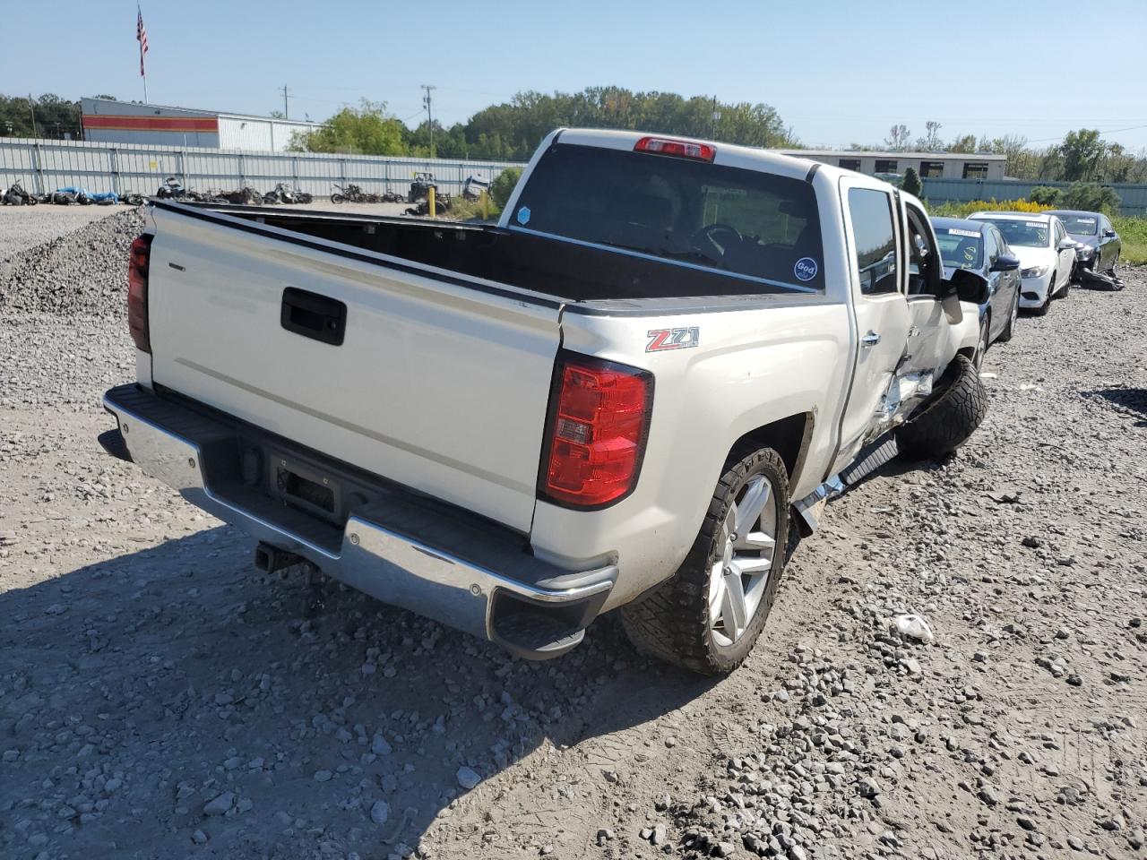 2014 Chevrolet Silverado VIN 3GCUKSEC7EG315181 Copart auction photo, side damage thumbnail 3