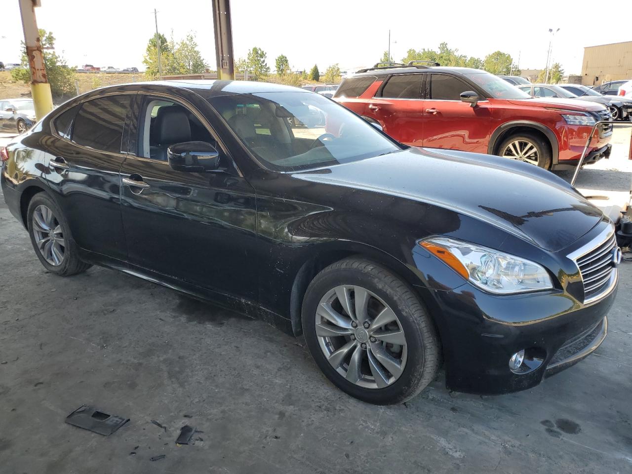 2013 Infiniti M VIN JN1BY1AP6DM514147 Copart auction photo, mechanical damage thumbnail 4