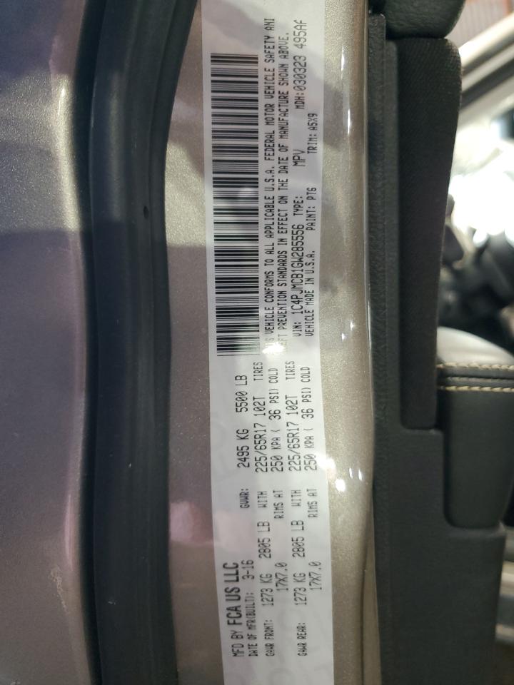 2016 Jeep Grand Cherokee VIN 1C4PJMCB1GW285556 Copart auction photo, front end damage thumbnail 13