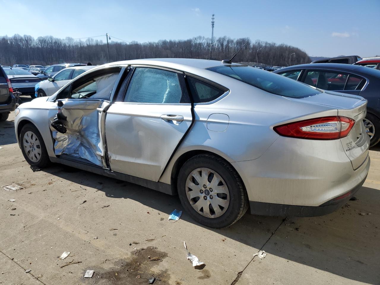 2013 Ford Fusion VIN 3FA6P0G7XDR266565 Copart auction photo, side damage thumbnail 2