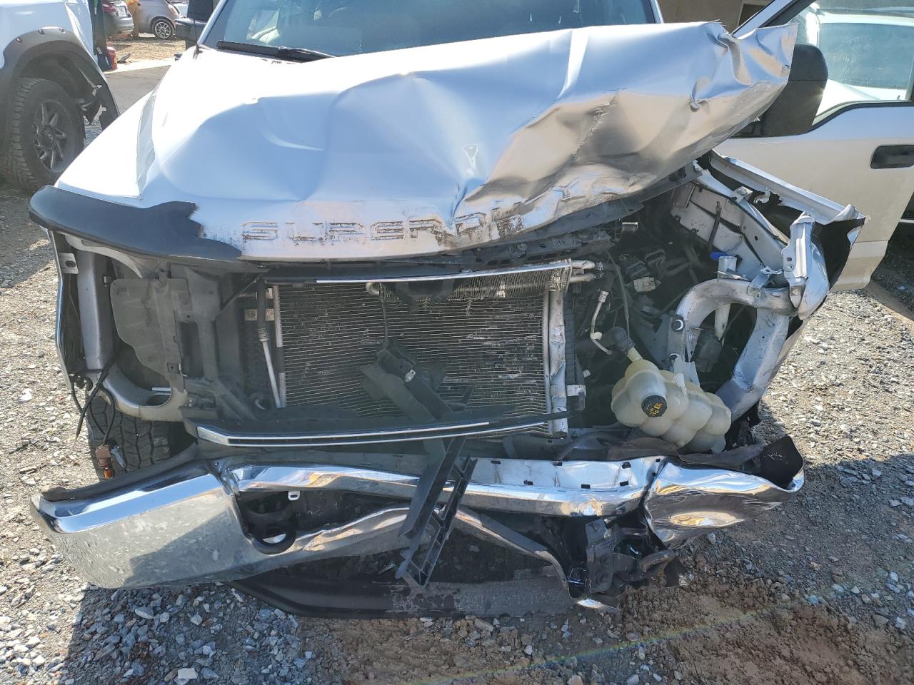 2021 Ford F250 VIN 1FT7W2B60MEC17616 Copart auction photo, front end / side damage thumbnail 12