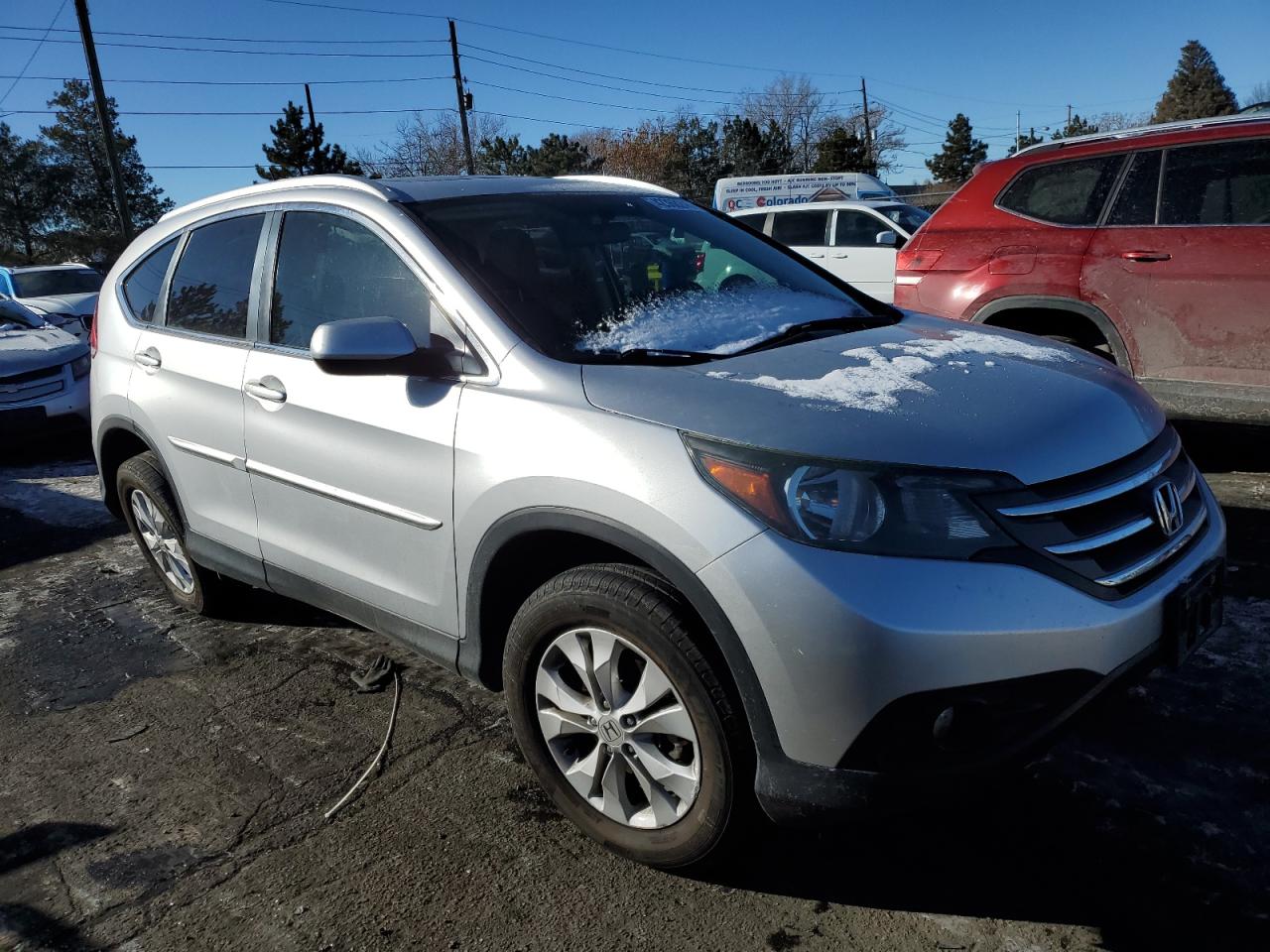 2014 Honda CR-V VIN 2HKRM4H79EH721142 Copart auction photo, side damage thumbnail 4