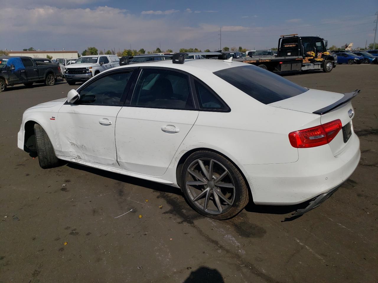 2016 Audi A4 VIN WAUBFAFL8GN016505 Copart auction photo, side / front end damage thumbnail 2