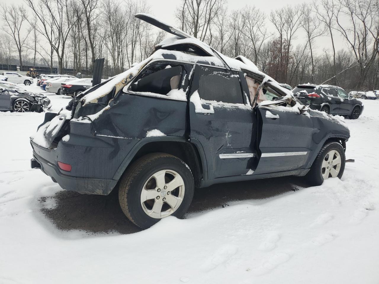 2013 Jeep Grand Cherokee VIN 1C4RJFBG9DC543210 Copart auction photo, all over damage thumbnail 3