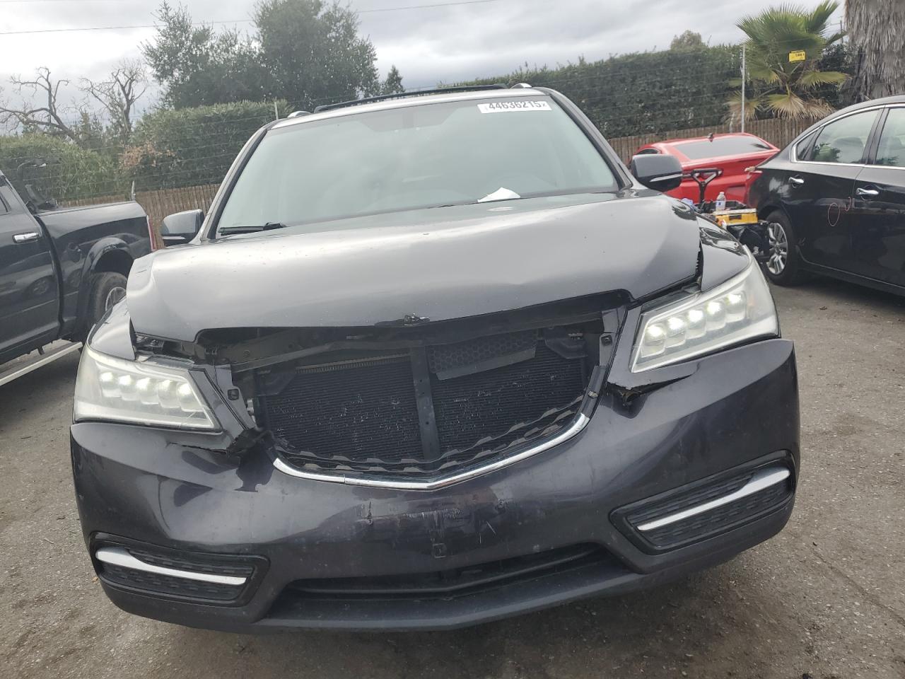 2014 Acura MDX VIN 5FRYD4H25EB016643 Copart auction photo, front end damage thumbnail 5