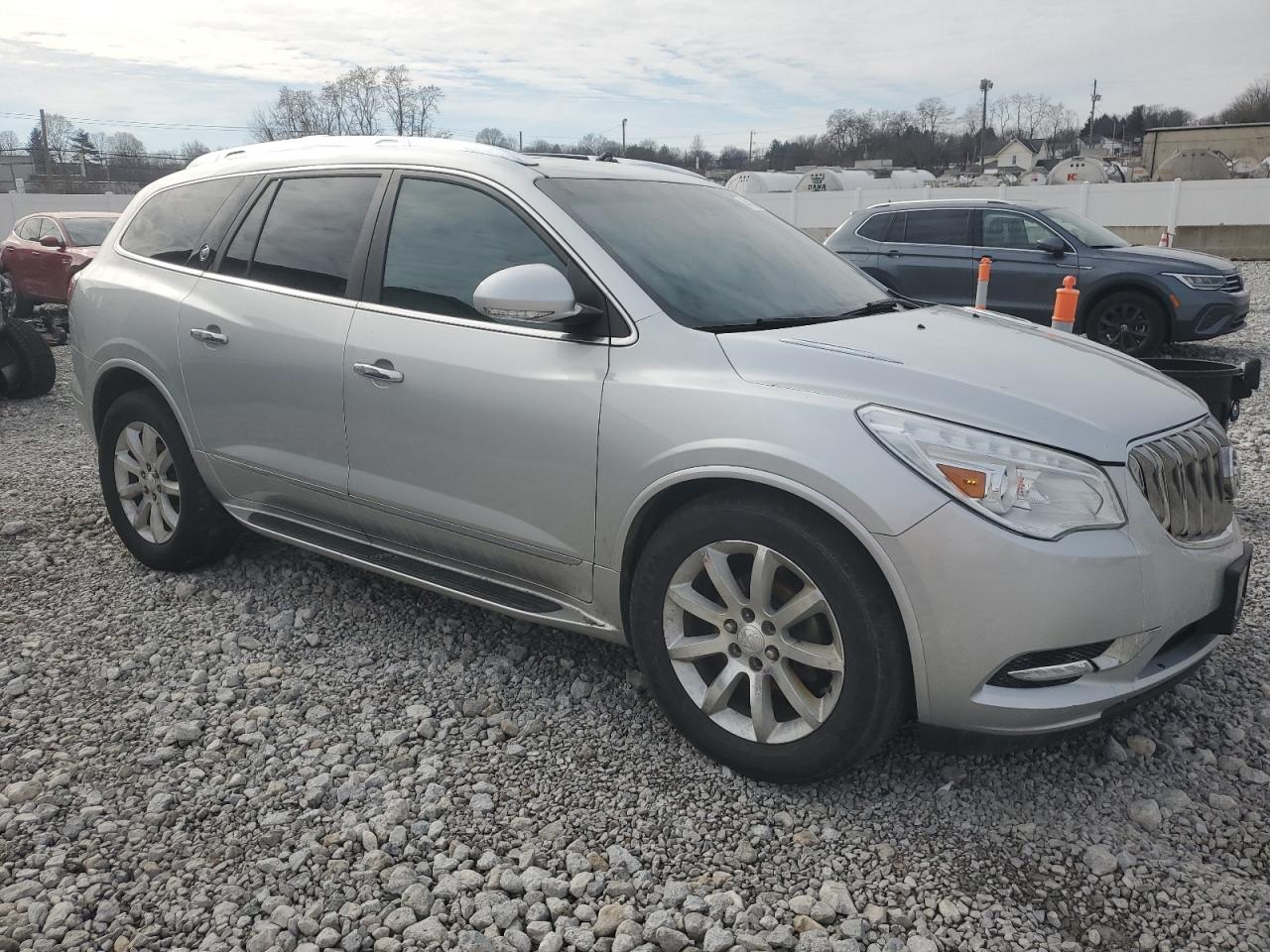 2015 Buick Enclave VIN 5GAKVCKD9FJ338299 Copart auction photo, burn damage thumbnail 4