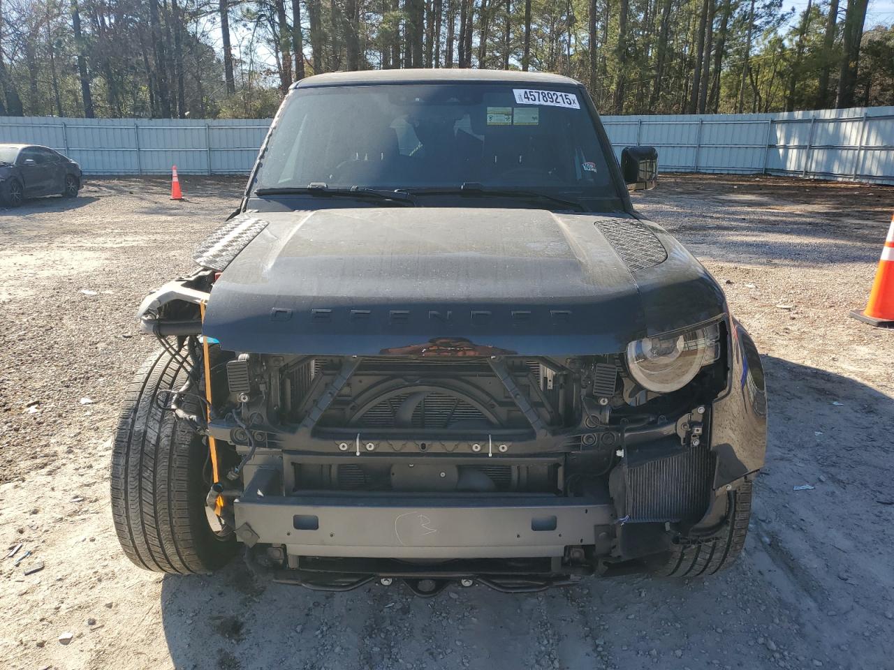 2023 Land Rover Defender VIN SALEXFEU5P2235579 Copart auction photo, front end / side damage thumbnail 5