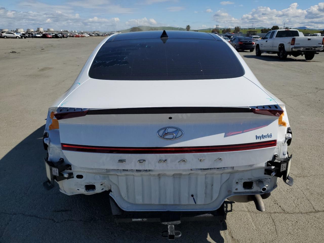 2023 Hyundai Sonata VIN KMHL54JJ6PA065318 Copart auction photo, front end / rear end damage thumbnail 6