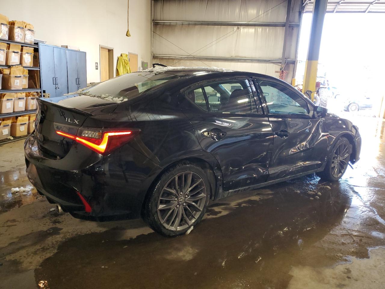 2019 Acura ILX VIN 19UDE2F8XKA003871 Copart auction photo, side / front end damage thumbnail 3