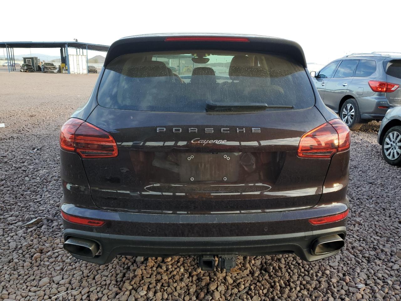 2015 Porsche Cayenne VIN WP1AF2A21FLA33576 Copart auction photo, front end damage thumbnail 6