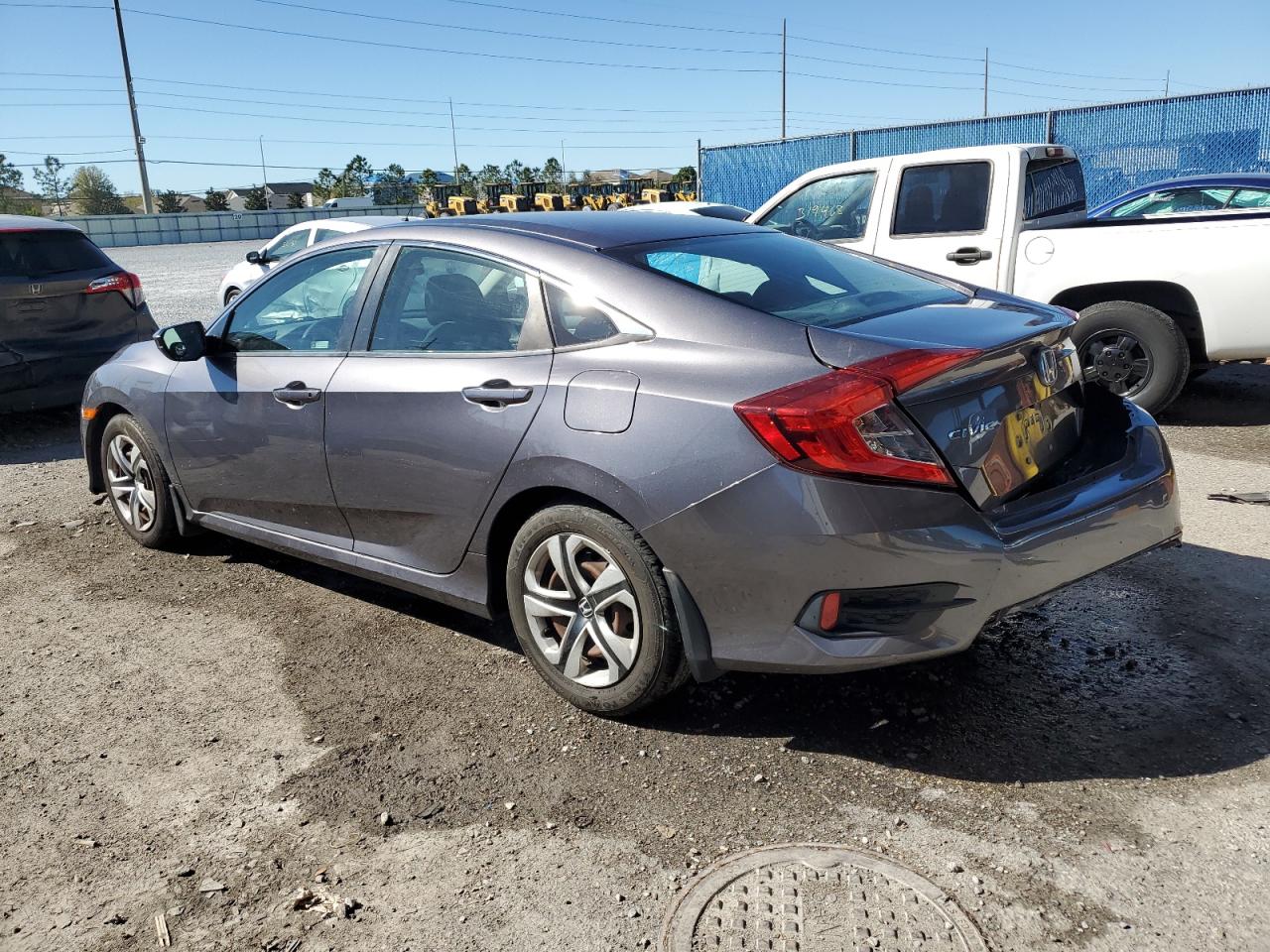 2018 Honda Civic VIN 19XFC2F51JE001781 Copart auction photo, rear end damage thumbnail 2