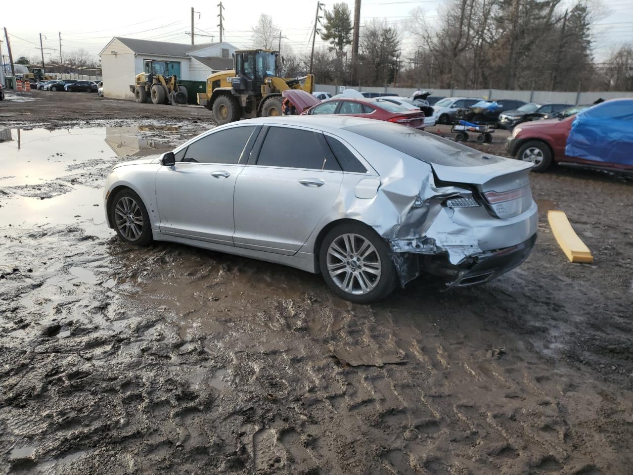 2014 Lincoln MKZ VIN 3LN6L2G90ER808482 Copart auction photo, rear end damage thumbnail 2