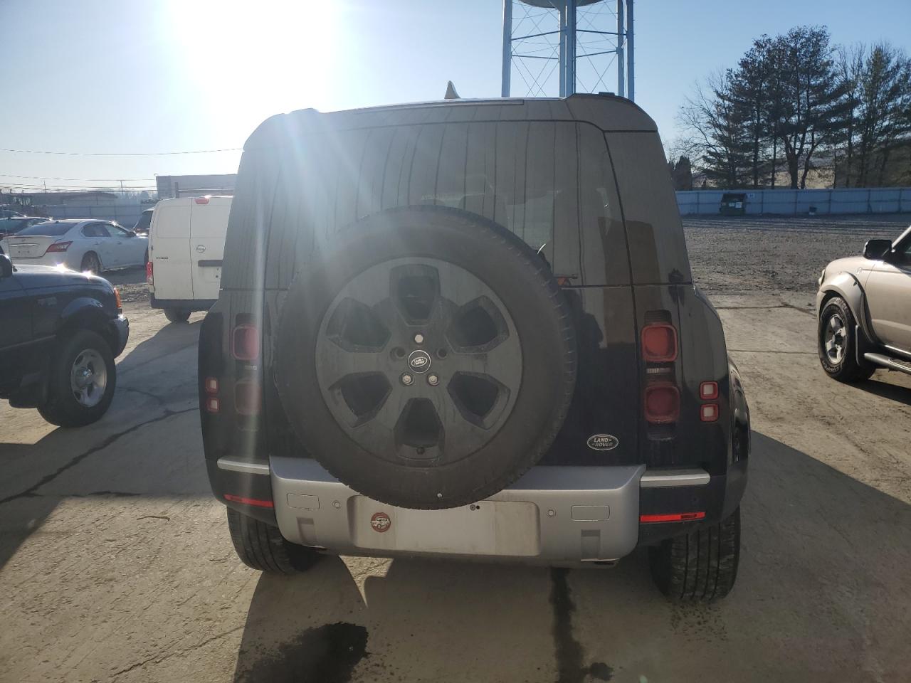2023 Land Rover Defender VIN SALEPEEU7P2115633 Copart auction photo, top/roof damage thumbnail 6