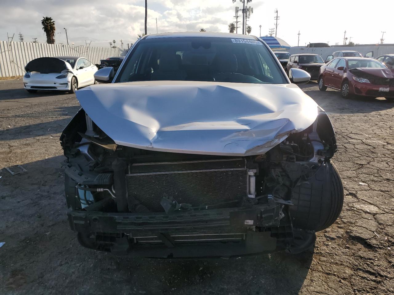 2019 Hyundai Tucson VIN KM8J23A47KU858400 Copart auction photo, front end / rear end damage thumbnail 5