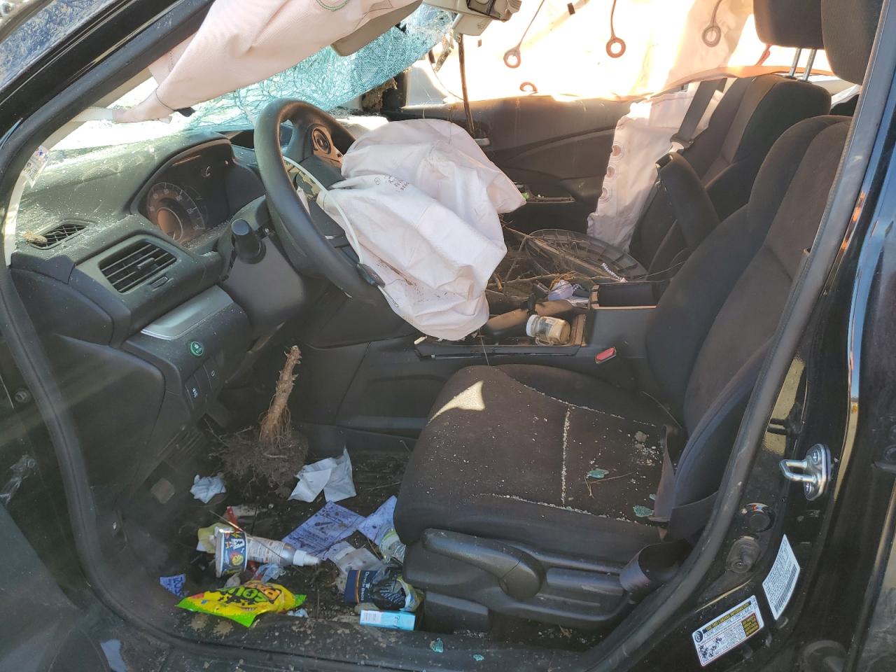2016 Honda CR-V VIN 2HKRM3H44GH555020 Copart auction photo, rollover damage thumbnail 7