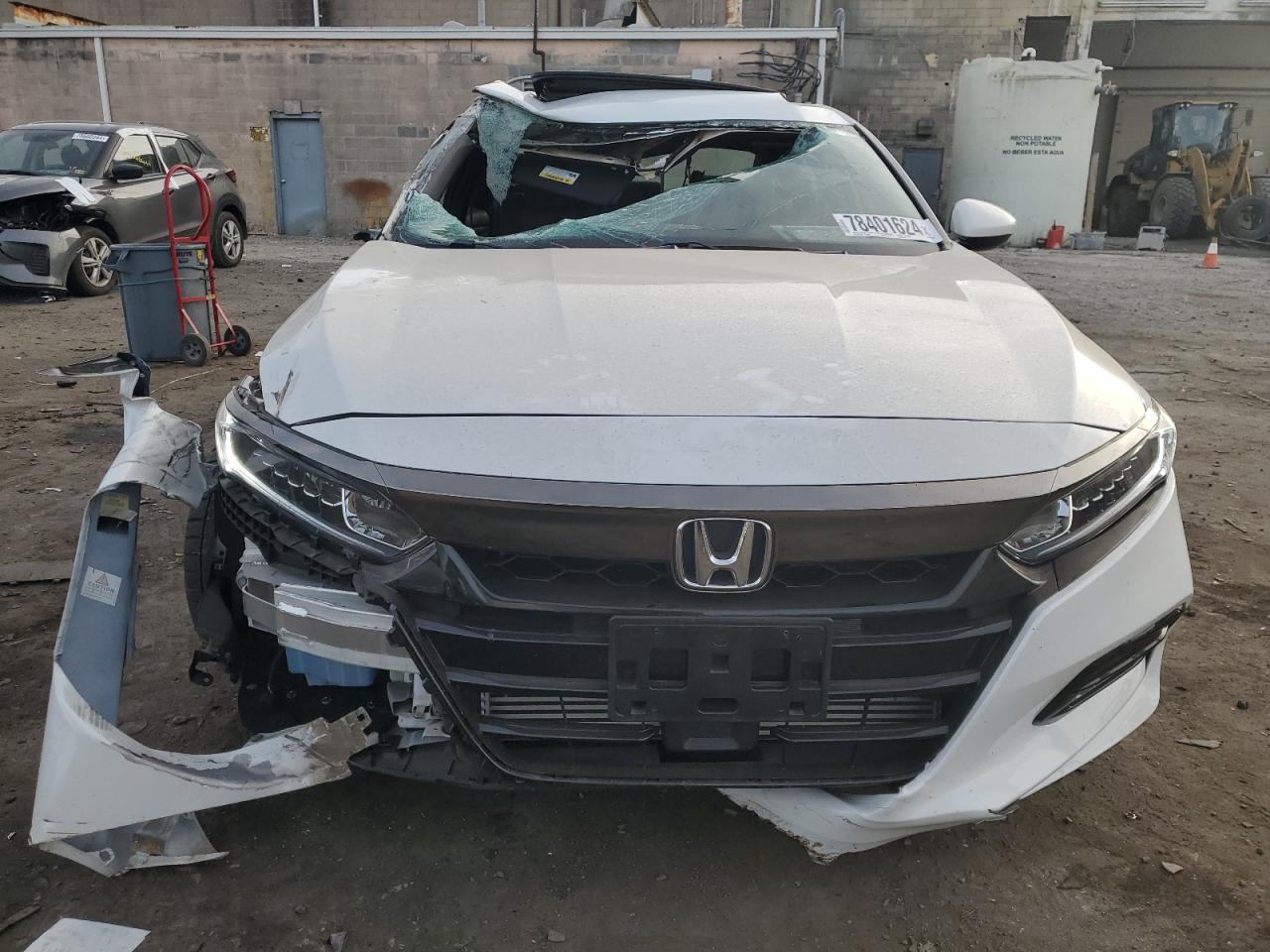 2020 Honda Accord VIN 1HGCV2F3XLA030649 Copart auction photo, front end / all over damage thumbnail 5