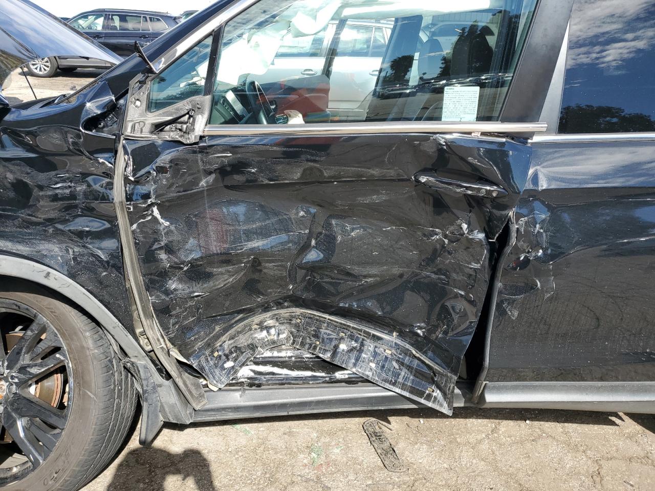 2021 Honda Pilot VIN 5FNYF5H28MB019620 Copart auction photo, side / front end damage thumbnail 7