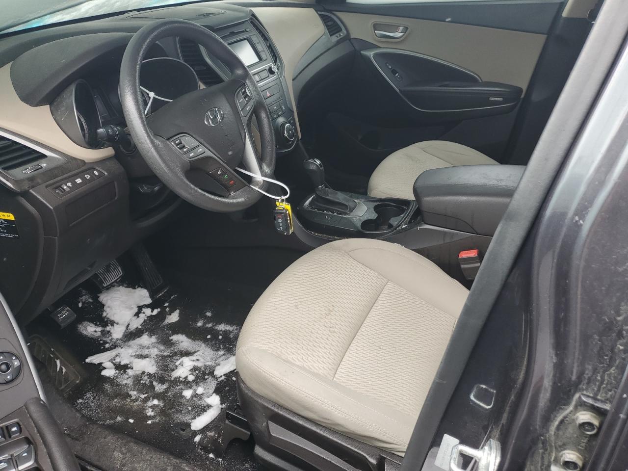 2018 Hyundai Santa Fe VIN 5XYZT3LB3JG571720 Copart auction photo, side / front end damage thumbnail 7