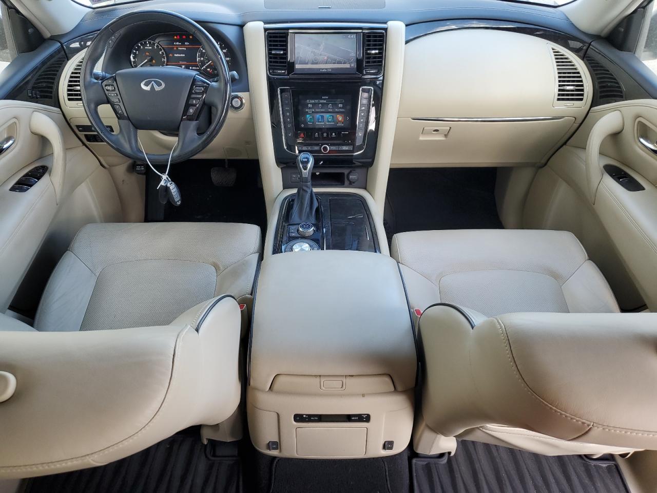 2021 Infiniti QX80 VIN JN8AZ2AF1M9720907 Copart auction photo, burn - engine damage thumbnail 8