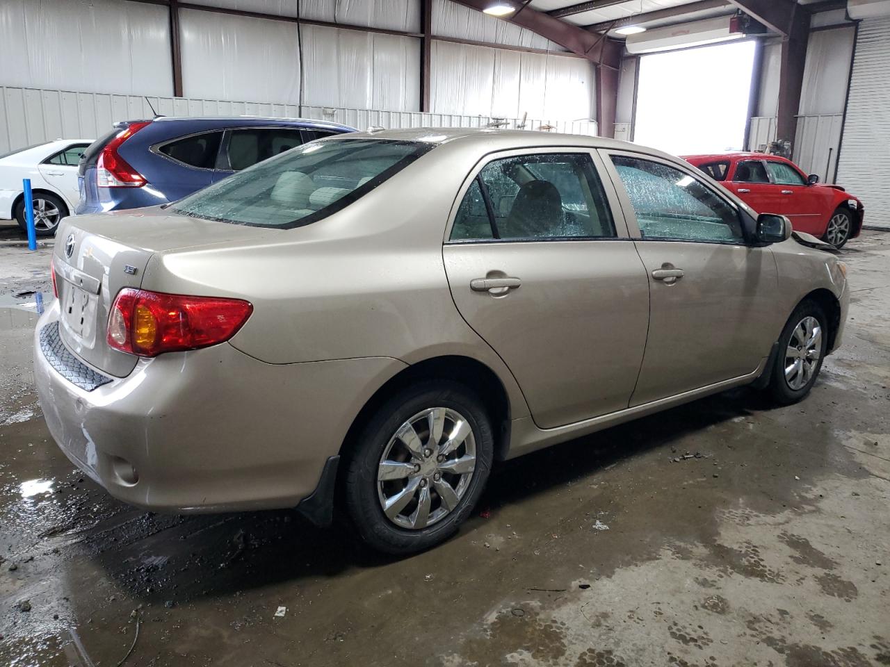 2009 Toyota Corolla VIN 2T1BU40E99C108832 Copart auction photo, front end / side damage thumbnail 3