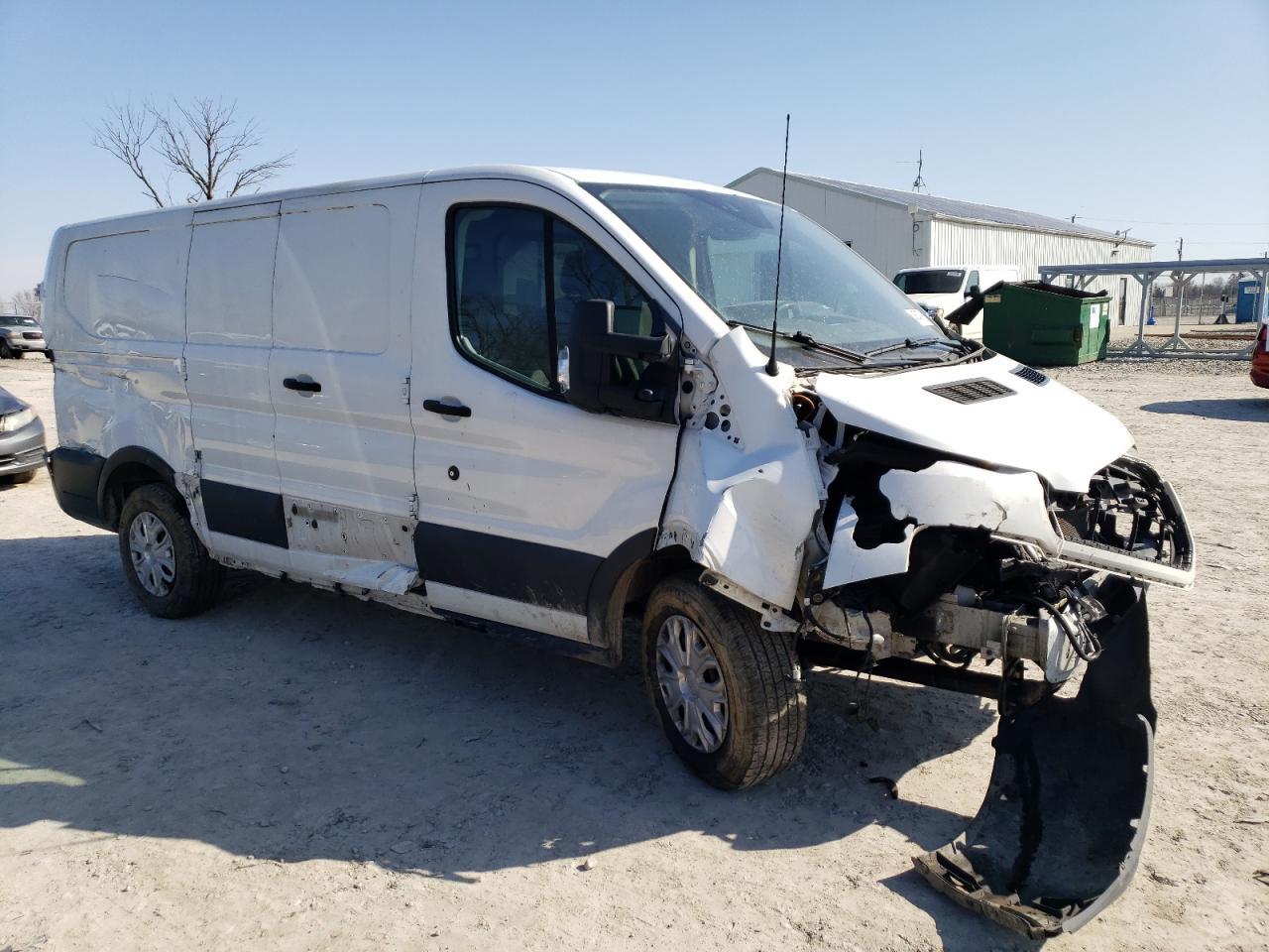 2017 Ford Transit VIN 1FTYE1ZM8HKA71432 Copart auction photo, front end / side damage thumbnail 4
