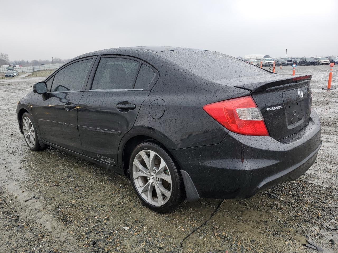 2012 Honda Civic VIN 2HGFB6E54CH701380 Copart auction photo, side damage thumbnail 2