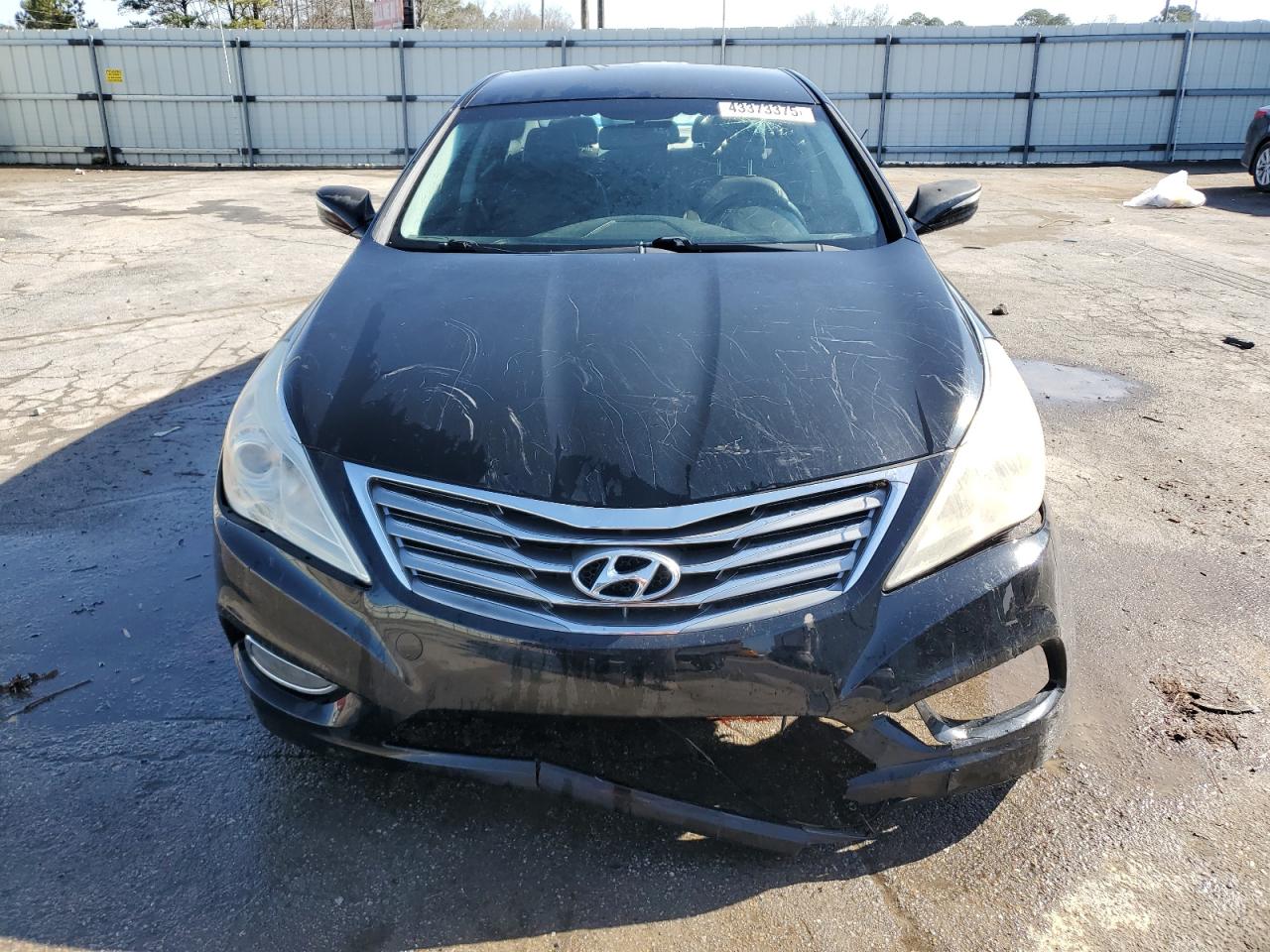 2012 Hyundai Azera VIN KMHFG4JG4CA172955 Copart auction photo, front end damage thumbnail 5