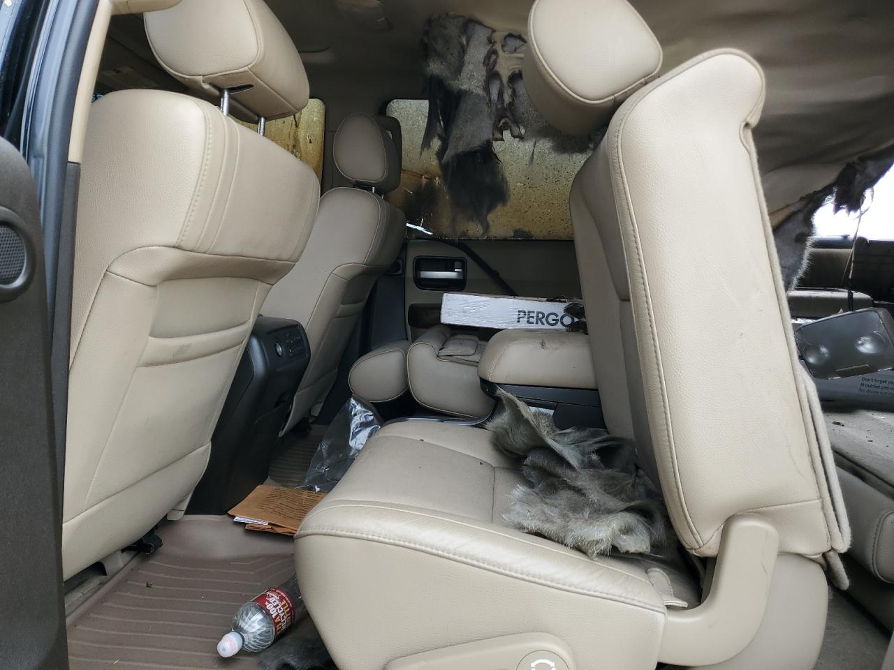 2008 Toyota Sequoia VIN 5TDBY67AX8S008893 Copart auction photo, burn damage thumbnail 11