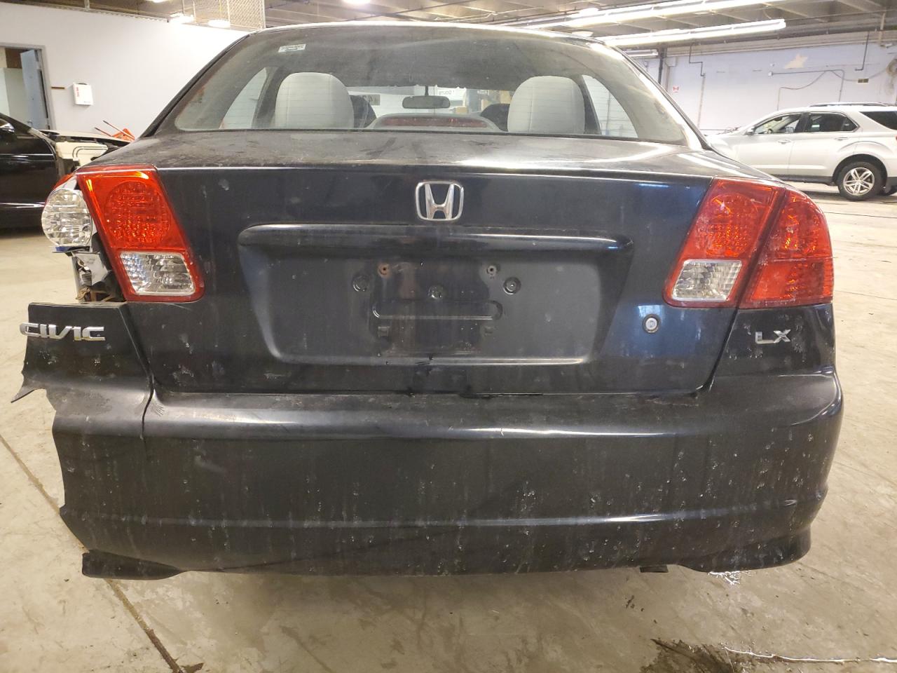2005 Honda Civic VIN 1HGES165X5L028520 Copart auction photo, front end / rear end damage thumbnail 6